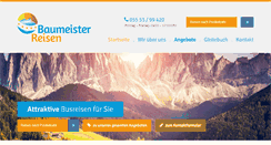 Desktop Screenshot of baumeister-reisen.de