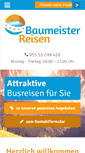 Mobile Screenshot of baumeister-reisen.de
